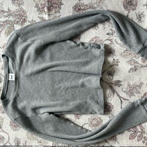 TNA Gray Long Sleeve Top